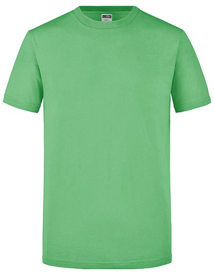 Men`s Slim Fit-T - Basic T-Shirts - Rundhals - James+Nicholson Aubergine