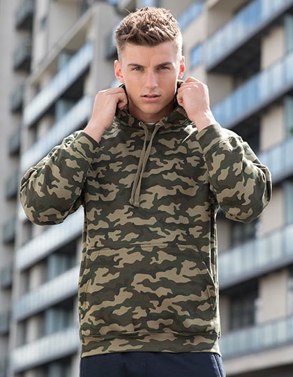 Camo Hoodie - Sweat Shirts - Hooded Sweats - Just Hoods Green Camo