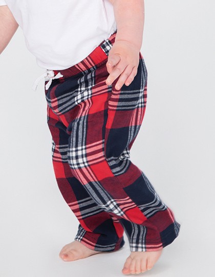 Baby Tartan Trousers - Larkwood Red-Navy Check