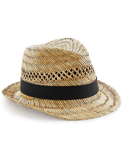 Straw Summer Trilby - Caps - Hüte - Beechfield Natural