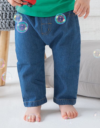 Baby Rocks Denim Trousers - Babybugz Denim Blue