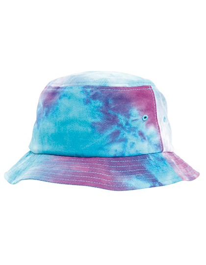 Festival Print Bucket Hat - FLEXFIT Purple - Turquoise