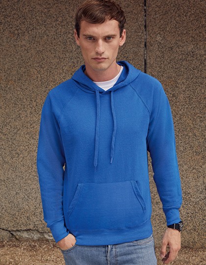 Lightweight Hooded Sweat - Sweat Shirts - Hooded Sweats - Fruit of the Loom Azure Blue