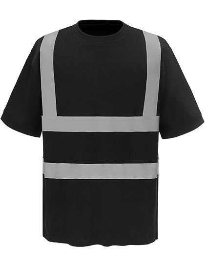 Two Band & Brace Hi Vis T-Shirt - Sicherheitsbekleidung - Sicherheits-Shirts - YOKO Hi-Vis Orange