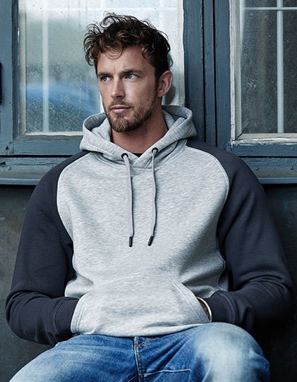 Two-Tone Hooded Sweatshirt - Sweat Shirts - Hooded Sweats - Tee Jays Heather Grey - Dark Grey (Solid)