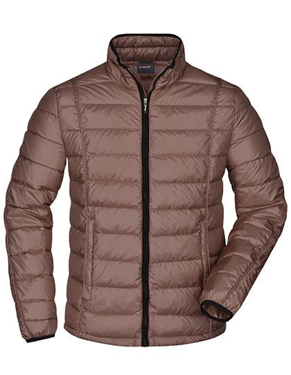 Men`s Quilted Down Jacket - Jacken - Jacken (Fashion) - James+Nicholson Black - Black