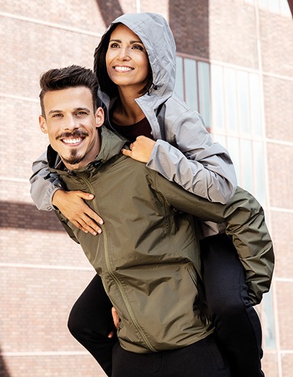 my mate - Unisex Hooded Windbreaker - Miners mate Burgundy