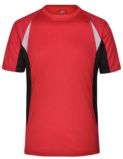 Men`s Running-T - Activity Concepts - James & Nicholson - James+Nicholson Red - Black