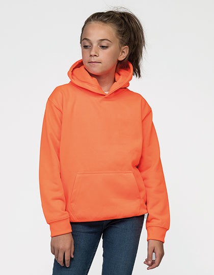 Kids` Electric Hoodie - Kinderbekleidung - Kinder Hooded Sweats - Just Hoods Electric Green