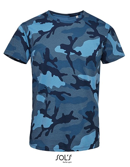 Men`s Camo T-Shirt - Fashion T-Shirts - Rundhals - SOL´S Camo