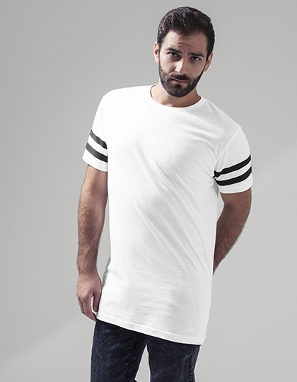 Stripe Jersey Tee - Fashion T-Shirts - Ringer & Kontrast - Build Your Brand Black - White