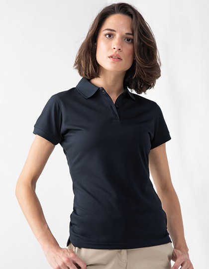 Ladies` Coolplus Wicking Polo Shirt - Business - Polos & Shirts - Henbury Black