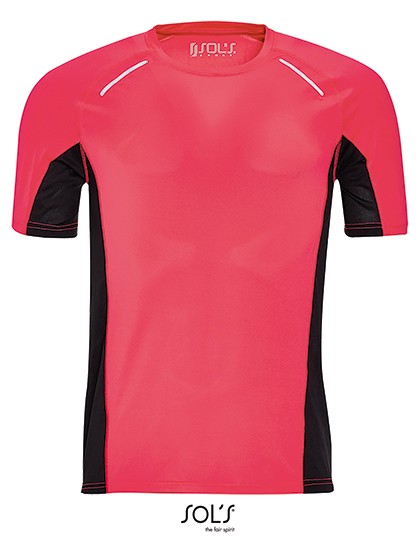 Men`s Short Sleeve Running T-Shirt Sydney - Sports & Activity - Basic Sport Shirts - SOL´S Black