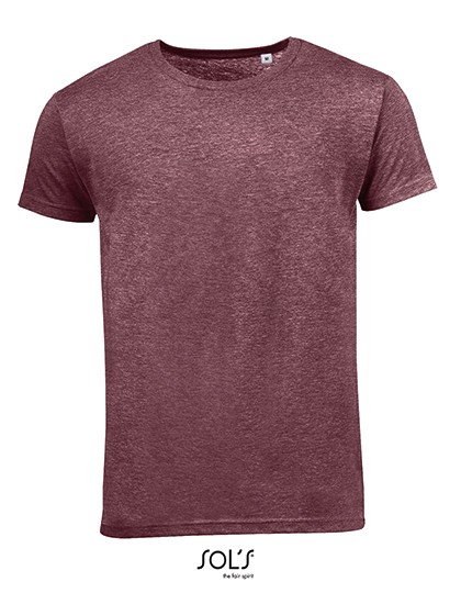 Men`s T-Shirt Mixed - Fashion T-Shirts - Rundhals - SOL´S Charcoal Melange