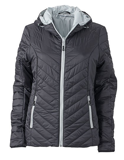 Ladies` Lightweight Jacket - Jacken - Jacken (Fashion) - James+Nicholson Black - Silver (Solid)