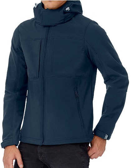 Hooded Softshell - Men - Jacken - Jacken (Softshell Hooded) - B&C Azure