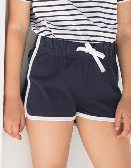 Kids` Retro Shorts - Kinderbekleidung - Kinder Sport- & Freizeithosen - SF Minni Black - White