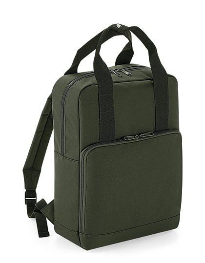 Twin Handle Backpack - BagBase Black