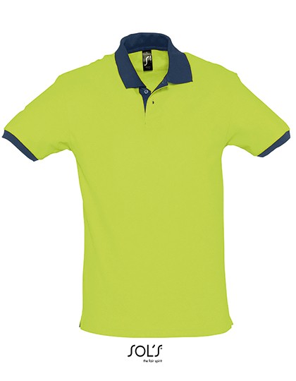 Polo Prince - Polo Shirts - Kontrast - SOL´S Apple Green - French Navy