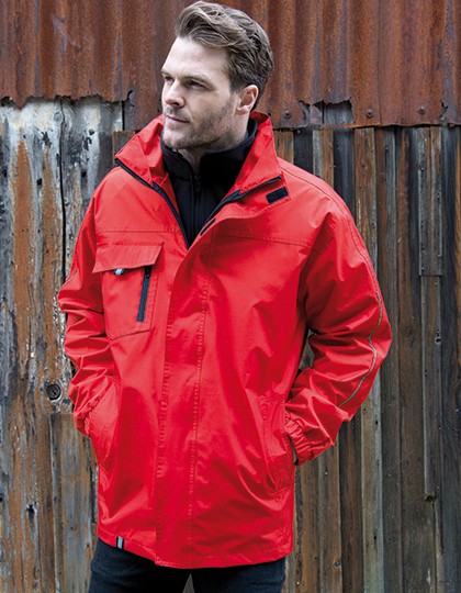 3-in-1 Transit Jacket with Printable Softshell Inner - Jacken - Jacken (Wind- & wasserabweisend) - Result Core Black