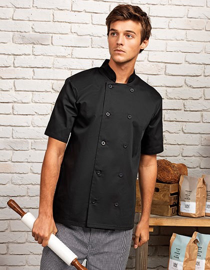 Short Sleeve Chef´s Jacket - Gastro & Beauty - Kochjacken - Premier Workwear Black