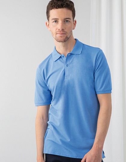 Men's Micro-fine Pique Polo Shirt - Polo Shirts - 100% Baumwolle - Henbury Ash (Heather)