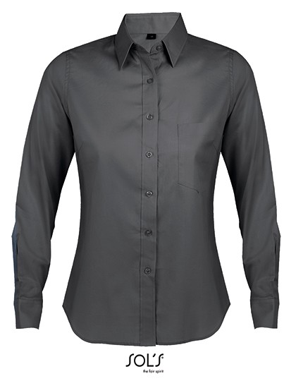 Long Sleeve Shirt Business Women - Business - Hemden & Blusen (Twill) - SOL´S Black