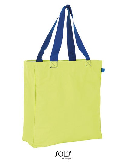 Lenox Shopping Bag - Baumwoll- & PP-Taschen - Baumwolltaschen - SOL´S Bags Black - Neon Lime