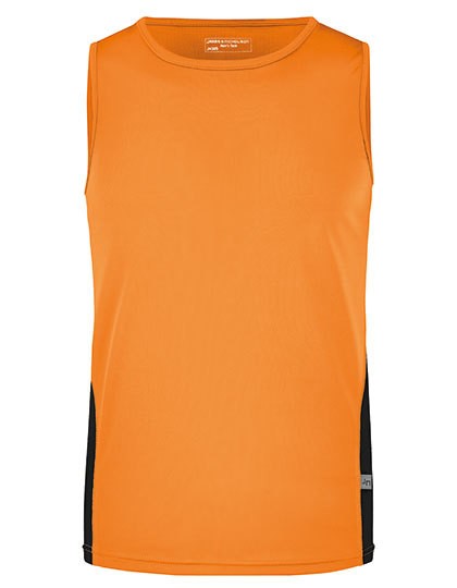 Men`s Running Tank - Activity Concepts - James & Nicholson - James+Nicholson Black - Red