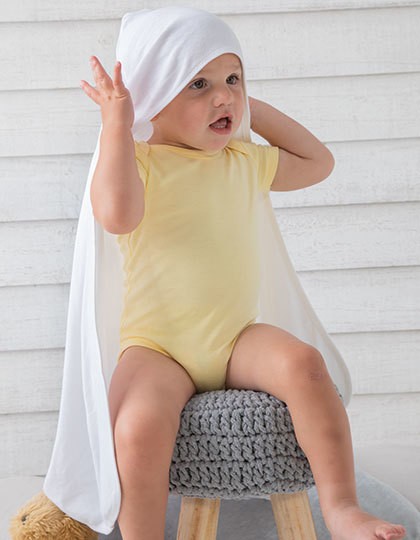 Baby Organic Hooded Blanket - Frottierwaren - Handtücher - Babybugz White - White