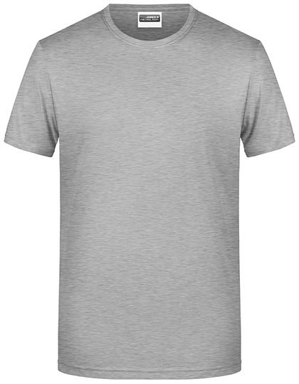 Men`s Basic-T - Fashion T-Shirts - Rundhals - James+Nicholson White