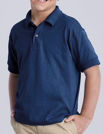 DryBlend® Youth Jersey Polo - Kinderbekleidung - Kinder Polo Shirts - Gildan Black