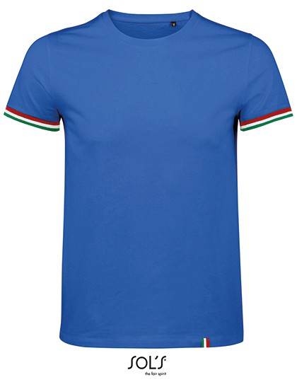 Men´s Short Sleeve T-Shirt Rainbow - SOL´S French Navy - Royal Blue