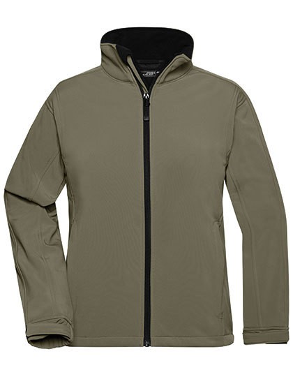 Ladies` Softshell Jacket - Jacken - Jacken (Softshell) - James+Nicholson Aqua