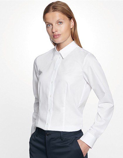 Women`s Blouse Regular Fit Longsleeve - Business - Hemden & Blusen (Diverse) - Seidensticker Light Blue