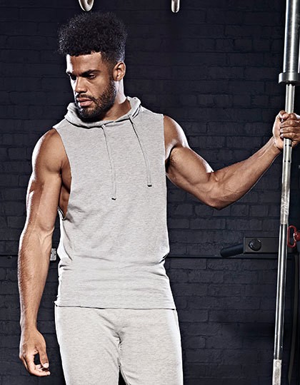 Urban Sleeveless Muscle Hoodie - Just Cool Sports Grey