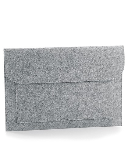 Felt Laptop - Document Slip - BagBase Charcoal Melange